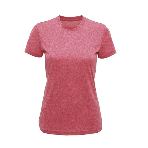 Koszulka Damska Sportowa Odprowadzajaca Wilgoc Poliester z Recyklingu TR502 - Pink Melange