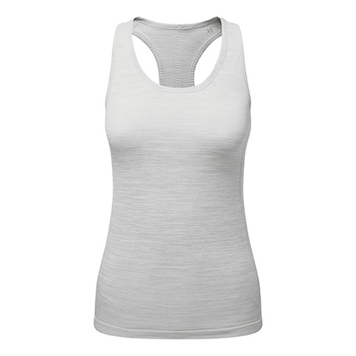 Damska bezszwowa kamizelka sportowa slim TR509 - Cool Grey Melange