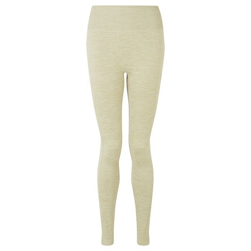 Legginsy bezszwowe z wysokim stanem TR512 - Sage Green Melange