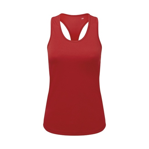 Koszulka Damska Dopasowana Sportowa Poliester z Recyklingu TR527 - Fire Red