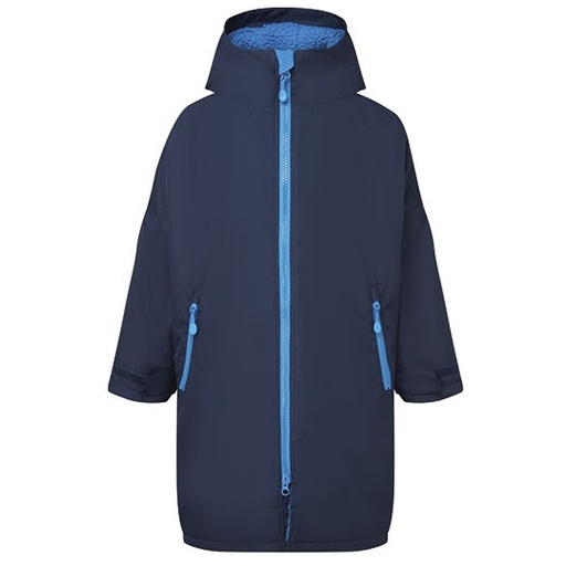 Kurtka Dziecięca Oversize Wodoodporna Polarowa TR80B - Navy & Sapphire