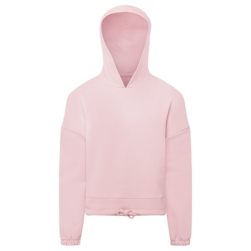 Bluza Dziecięca Krotka Oversize Bawełna Poliester TR85B - Light Pink