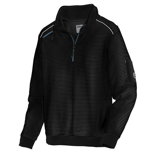 Sweter Troyer Meski Poliestrowy TX80675 - Black & Anthracite