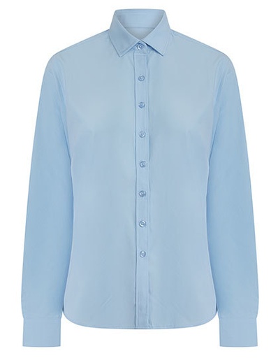 Damska koszula z długim rękawem W583 - Light Blue