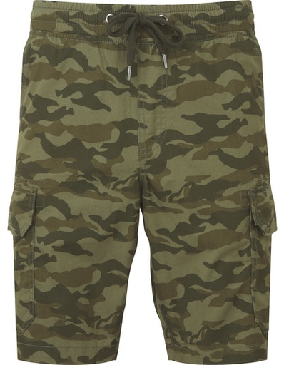 Szorty Męskie Cargo Bawełniane Moro WB906 - Green