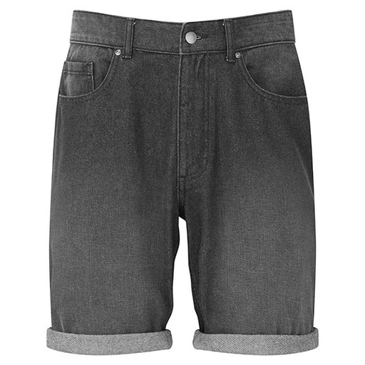 Męskie Szorty Jeansowe WB908 - Black Denim