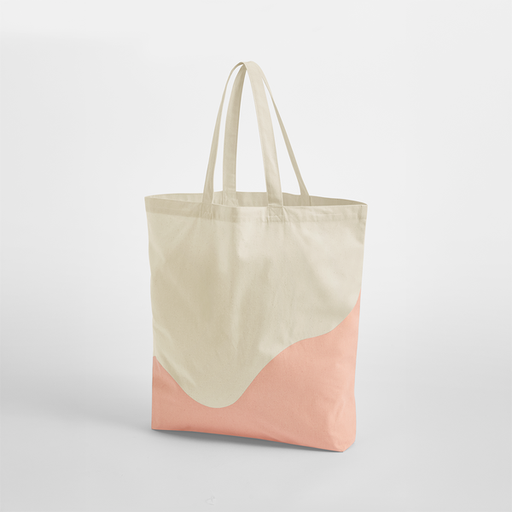 Torba bawełniana maxi WM235 - Natural & Peach