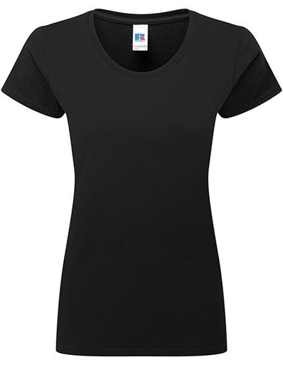 Damski klasyczny T-shirt Z180F - Black