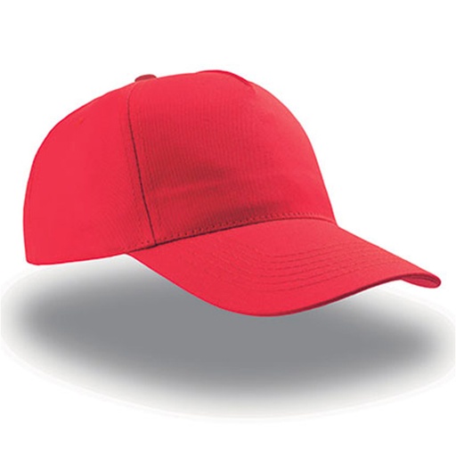[CZA 5P BC] Klasyczna Czapka 5-Panelowa CZA 5P - Red