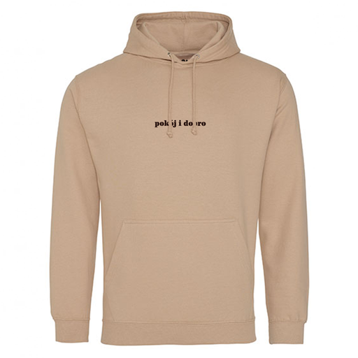 Pokój i dobro - Bluza z kapturem klasyczna beżowa