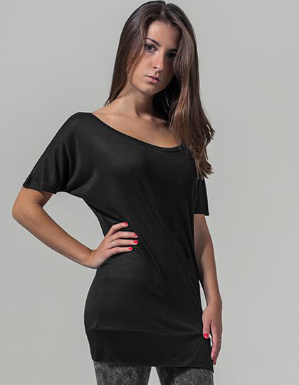 Ladies´ Viscose Tee Build Your Brand BY040 - Szeroki dekolt