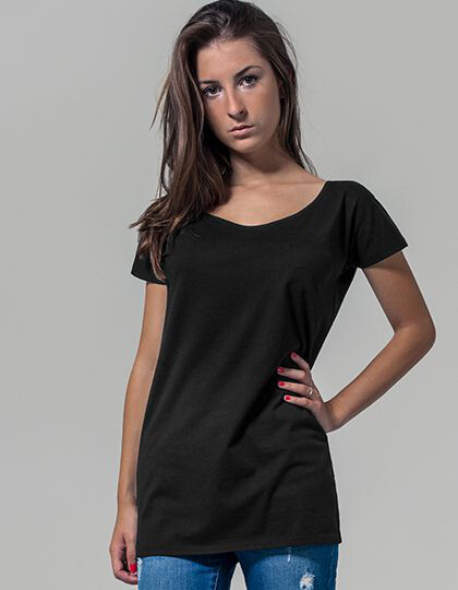 Ladies´ Wideneck Tee Build Your Brand BY039 - Szeroki dekolt