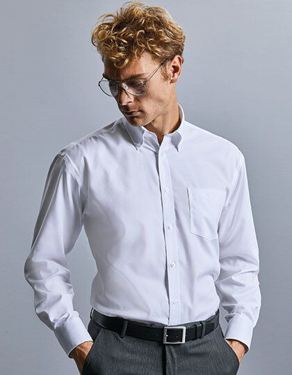 Men´s Long Sleeve Classic Ultimate Non-Iron Shirt Russell Collection R-956M-0 - Z krótkim rękawem