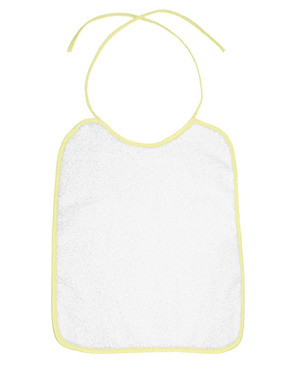 Piped Border Baby Bib Velour Bear Dream PBV22