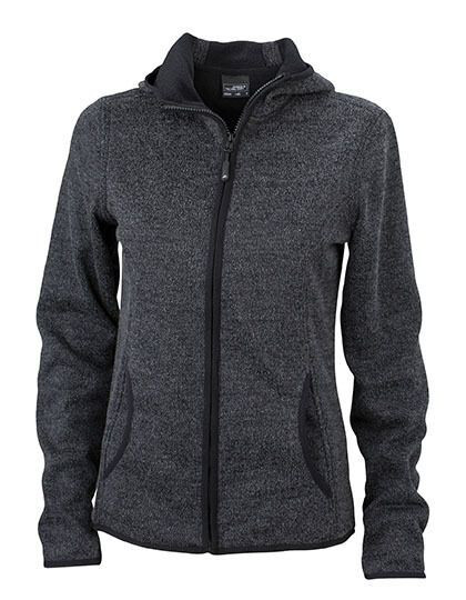 Ladies´ Knitted Fleece Hoody James&Nicholson JN 588 - Polary