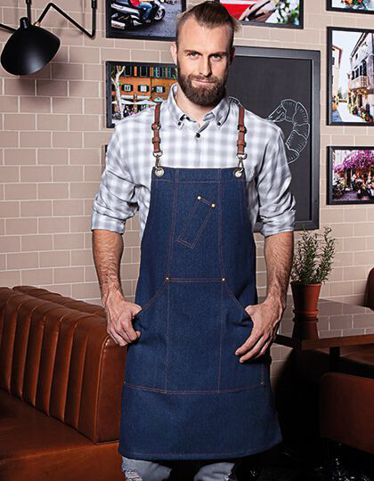 Bib Apron Denim X-Style Karlowsky LS 28 - Odzież dla gastronomii