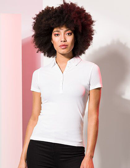 Women´s Short Sleeved Stretch Polo SF SK042 - Z długim rękawem