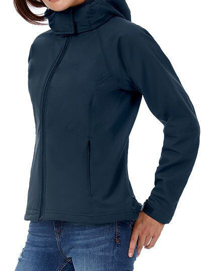 Women´s Hooded Softshell B&C JW937 - Kurtki