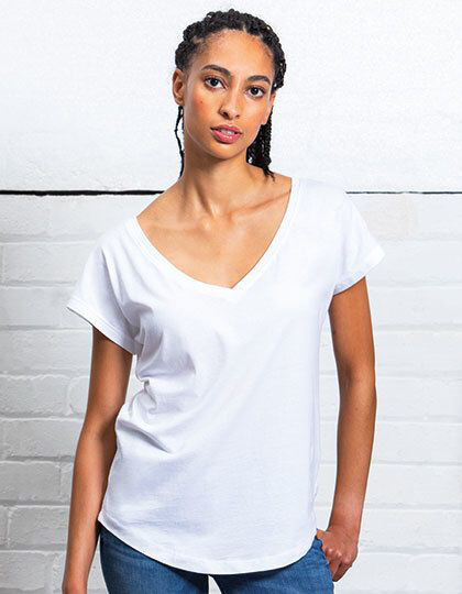 Women´s Loose Fit V Neck T Mantis M147 - Dekolt w kształcie V