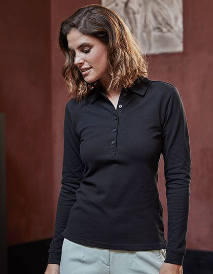 Women´s Luxury Stretch Long Sleeve Polo Tee Jays 146 - Koszulki polo damskie