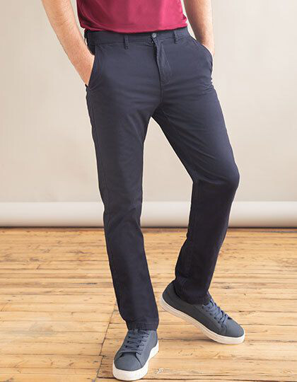 Men´s Stretch Chino with Flex Waistband Henbury H650 - Spodnie długie i krótkie