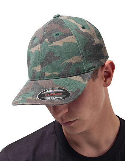 Flexfit Garmet Washed Camo Cap FLEXFIT 6977CA - Sportowe