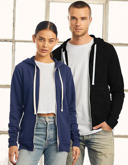 Unisex Triblend Full Zip Hoodie Canvas 3909