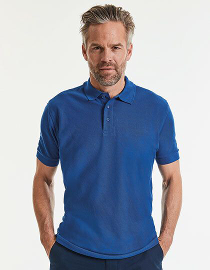 Men´s Ultimate Cotton Polo Russell R-577M-0 - Z długim rękawem