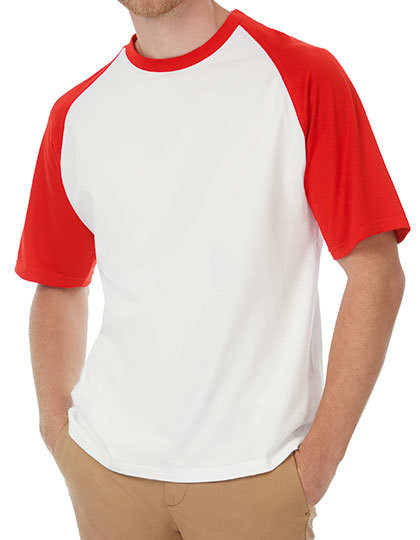Koszulka Base-Ball B&C TU020 - Z kolorowymi rękawami