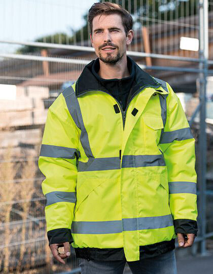 Premium Hi-Vis Rain-Jacket Tampere Korntex KXRJ - Bluzy