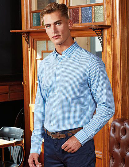 Men´s Maxton Check Long Sleeve Shirt Premier Workwear PR252