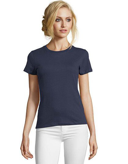 Women´s Round Neck Fitted T-Shirt Imperial SOL´S 02080 - Okrągły dekolt