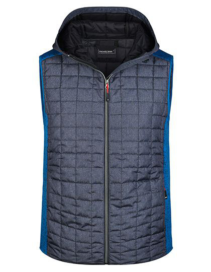 Men´s Knitted Hybrid Vest James&Nicholson JN768 - Kamizelki