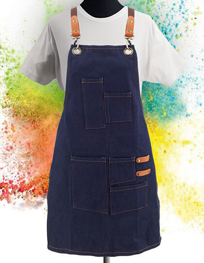 Kids Apron Denim Exner 2840731 - Odzież dla gastronomii