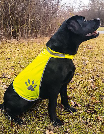 Stretchy Hi-Vis Safety Vest For Dogs Buenos Aires Korntex KTH100 - Robocza