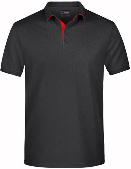 Men`s Polo Single Stripe James+Nicholson JN726 - Męskie koszulki sportowe