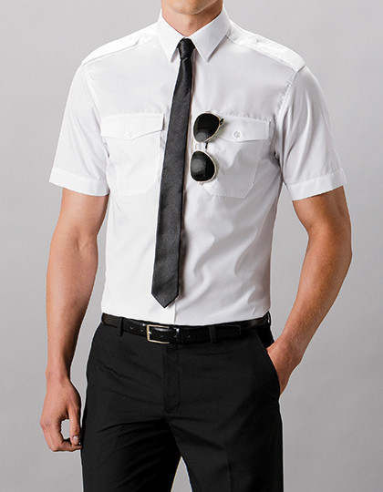 Męska koszula pilotka z krótkimi rękawami Kustom Kit KK133 - Koszule męskie