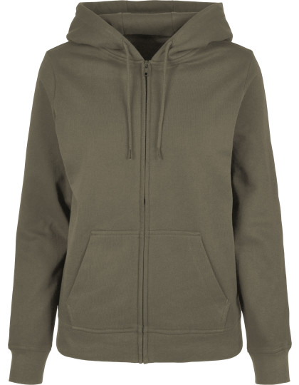 Ladies Basic Zip Hoody Build Your Brand Basic BB009 - Bluzy