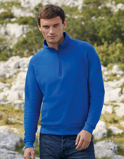 Classic Zip Neck Sweat Fruit of the Loom 62-114-0