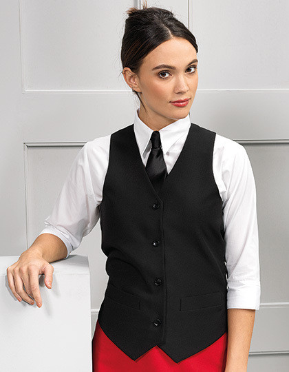 Ladies Lined Polyester Waistcoat Premier Workwear PR623 - Odzież dla gastronomii