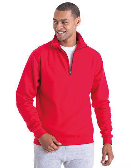 Sophomore 1/4 Zip Sweat Just Hoods JH046 - Bluzy