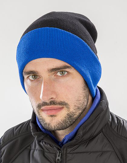 Recycled Black Compass Beanie Result Genuine Recycled RC930X - Czapki zimowe