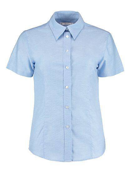 Women´s Tailored Fit Workwear Oxford Shirt Short Sleeve Kustom Kit KK360 - Z krótkim rękawem