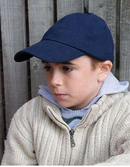 Junior Heavy Brushed Cotton Cap Result Headwear RC024J - Odzież dziecięca