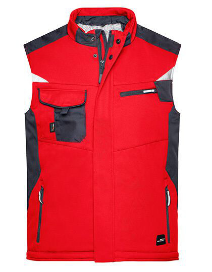 Craftsmen Softshell Vest -STRONG- James&Nicholson JN825 - Kamizelki