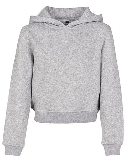 Girls Cropped Sweat Hoody Build Your Brand BY113 - Bluzy