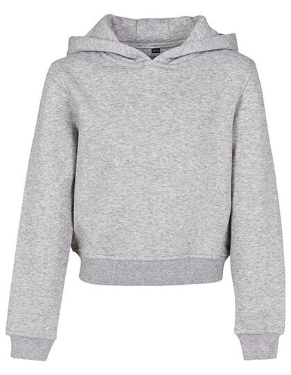 Girls Cropped Sweat Hoody Build Your Brand BY113 - Wkładane przez głowę