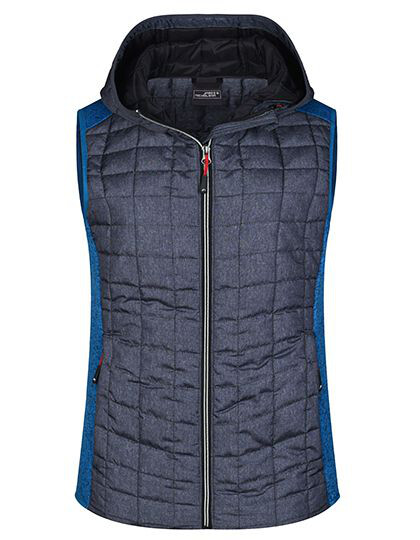 Ladies´ Knitted Hybrid Vest James&Nicholson JN767 - Kamizelki