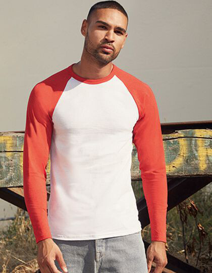 Long Sleeve Baseball T Fruit of the Loom 61-028-0 - Fashion