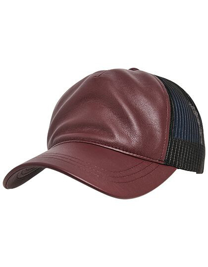 Leather Trucker Cap FLEXFIT 6606LT - Czapki